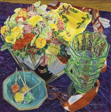  JF Painting - Flowers for Charles JF realism still life